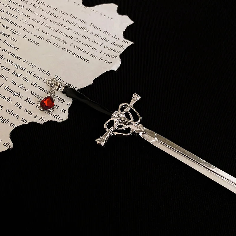 Crimson Blade Hairpin